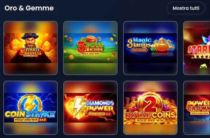 WinThere Casino Giochi